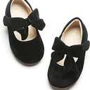 Kiderence Toddler Girls Dress Shoes Little Kids Mary Janes Ballet Flats Toddler 11m/18.5cm