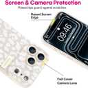 OOK Compatible with iPhone 17 Pro Leopard Case with Wrist Strap, White Leopard Cheetah TPU Shockproof Protection Slim Cover with Camera Protection for Women Girls, for 6.3inch