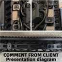 M-LOK Flashlight Pressure Switch Cable Management, 12Pack Black Lightweight Cable Clips, for M-LOK, AR, Rail Accessories