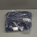 Yimobra Bathroom Rugs Non Slip Washable - Ultra Soft Absorbent Chenille Bath Mat, Quick Dry Shaggy Floor Carpet for Tub Shower, Denim Blue Home Decor Accessories, 24x17 Inch