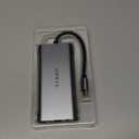 11-in-1 USB C Hub Multiport Adapter, USB C Docking Station with 4K HDMI, VGA 1080P, 100W PD, Ethernet, SD/TF, Audio, USB 3.0 Port, Laptop Dock for MacBook Pro/Air, iPad, Windows (Grey)