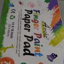 70 Sheets Finger Paint Paper, 11.8" x 15.7" Thick Art Paper for Kids & Toddlers, Ideal for Finger Painting, Crayons, Watercolor, Markers, Classroom Home Art Projects, Gift for Toddlers