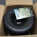 RONPOW 13x6.50-6 Lawn Mower Flat Free Tires and Wheels, 13x6.5-6 Heavy Duty Solid Front Tire for Zero Turn Mowers, 500Lbs Load, Universal 3/4", 5/8" and 1/2" Bearings, 5.51"-7.91" Hub, 2Pack Black