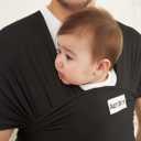 Acrabros Baby Wrap Carrier,Hands Free Baby Carrier Sling,Lightweight,Breathable,Softness,Perfect for Newborn Infants and Babies Shower Gift,Black