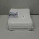 IRIS USA Board Game Storage Craft Organizer Box with Snap-Tight Latch Lid, 4-Pack Portable Plastic Case Bin for Puzzles, Magazines, Hobbies, Art Supplies, Fits 8.5" x 11" & A4 Papers, Slim, Clear