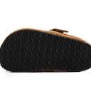 Toddler Suede Clogs with Strap Kids Suede Clogs Slippers Adjustable Straps for Boys Girls Indoor & Outdoor Slip-on Kids Shoes Brown
