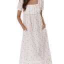 The 1 for U Vintage Nightgown - Night Dress for Women Sleepwear, 100% Cotton Gown, Size: 3XL