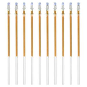 PATIKIL 1mm Gel Pens Refills, 24 Pack Sparkle Metallic Ink Bold Point for Adults Coloring Books Scrapbooking Art Drawing Journaling, Gold