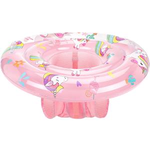 Zooawa Baby Swimming Floats with Adjustable Seat,PVC Double-Layer Inflatable Baby Infant Pool Floats for Toddlers (Cute Pony)