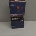 Dual Alarm Clock Radio Bedroom, Digital Alarm Clocks Bedrooms Bluetooth, Up to 10 Bedroom Alarms Clock White Noise 23 Soothing Sounds App/Button Control Snooze 12/24H FM Speaker Charging, Black