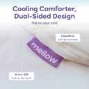 Mellow Cloud Cold Cooling Comforter for Hot Sleepers Dual-Sided Arctic Silk & CloudKnit, Lightweight Summer Quilt, Built-in Duvet, Machine Washable, King/Cal King, White, King / Cali King
