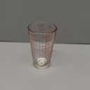 Kolder Mix N Measure Glass, Multi-Purpose Liquid and Dry Measuring Cup, 6 Units of Measurement, Heavy Glass, Red
