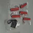 AMZZN 5PCS 3.7V 3000mAh Li-ion Battery with Molex Plug and 5-in-1 Charger for RC Engineering Vehicles,Drifting Vehicles,Trucks,Off-Road Cars,High-Speed Climbing Racing Cars,Remote Control Boats