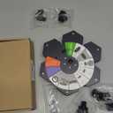 Solar Fountain Snowflake Style, 2025 Upgrade 3.5W Solar Bird Bath Fountains, Solar Powered Water Fountain with 2000mAh Battery, LED Lights, 7 Nozzles for Hummingbird, Garden, Pool, and Pond