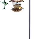 Shepherd Hooks for Outdoor, 1 Pack 94 Inch Bird Feeder Pole with 5 Prongs Base for Hanging Lantern, Hummingbird Feeder, Lightweight Plant, Shepherds Hook for Bird Feeders for Outside