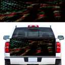 Truck Tailgate Wraps Decal - 66x23.6 in Vinyl Decals & Graphics for Trucks, American Flag Design, Patriotic Truck Accessories, Patriotic Car America Flag Decals for Trucks Car Decor