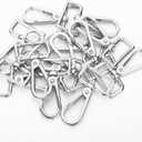 20 Pcs Metal D Ring Swivel Lobster Claw Clasp Hooks,Purse Hardware for Bag Making,Swivel Snap Hooks Strap Hardware Push Gate Trigger Clips for DIY Crafts Keychain Purse Handbag Making (Silver,1 Inch)