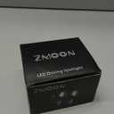 Zmoon Motorcycle LED Driving Fog Lights 60W White and Amber LED Pods Projector Lights 1.3" Aux Spotlight, Compatible with Tractor Truck ATV UTV SUV Boat etc. (2 pack)