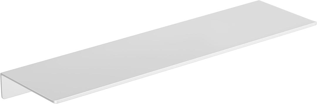 Small Floating Shelf for Wall Storage, Mini Display Shelf for Collectibles, Metal Wall Shelf for Bathroom/Living Room/Kitchen/Bedroom(White, 20IN)