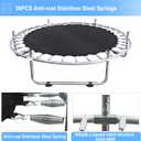 Indoor Trampoline for Kids Ages 1-8, 55" Small Outdoor Toddler Trampoline with Safety Enclosure Net, No-Gap Safe Design, Baby Round Jumping Mat, Recreational Trampolines Birthday Gifts for Boys Girls