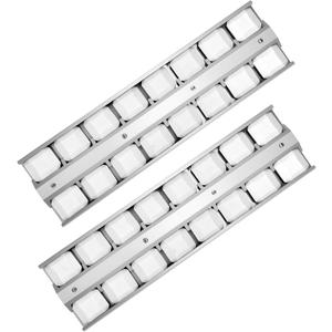 BBQ Grill Briquette Tray for Twin Eagles TEBQ36G-B, TEBQ36R-B,Wolf OG36, Ceramic Briquettes Grill Heat Plates Heat Shield Gas Grill Replacement Accessories (silver 2)