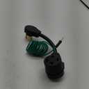 4 Prong to 3 Prong Dryer Plug Adapter with Green Ground Wire, Connects 4-Prong New Dryer Female to 3 Prong Old Dryer Male Receptacle, 10-30P to 14-30R Dryer Adapter (Black)