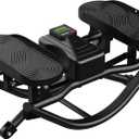Rock Stepper Side to Side Exercise Machine, Rocking Stepper for Home Gym with LCD Display & Resistance Bands, Low-Impact Step Rocker Workout Equipment Supports 330 lbs