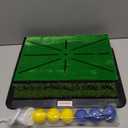 Golf Hitting Mats Training Equipment, Golf Practice Mat with Instant Swing Path Feedback, 3 Replaceable Golf Training Mats with No-Slip Heavy Duty Rubber Base