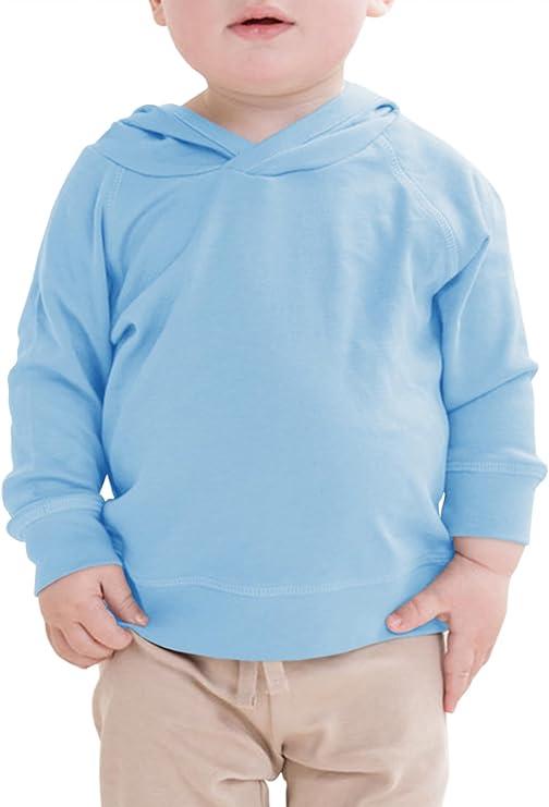 Haloumoning Toddler Boys Hoodie Baby Kids Long Sleeve Solid Hooded Sweatshirt, 140