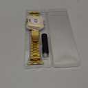 MioHHR Solid Stainless Steel Band Compatible with Apple Watch 49mm Ultra 3/2/1, Metal Strap with Soft TPU Case for iWatch Series Ultra 3/2/1 49mm Women and Men, Gold