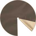 ShinyRelief 72 Inch Larger Velvet Camel Christmas Tree Skirt Reversible with Gold Glitter Double Sided Velvet Christmas Fur Plush Glittery Tree Skirt for Rustic Xmas Party Holiday Decorations