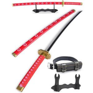 Cold Blade Katana Sword - 41 inches Katana Replica with Holster Belt and Display Stand - Sword with Authentic Design