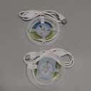 5V LED Strip Lights, White USB LED Light Strip, 2Pack 3.28FT Dimmable Cob LED Strip Light, High Brightness Short LED Strip for Display Cabinet, Living Room, TV Lights