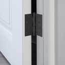 10-Pack 4-Inch x 4-Inch Interior Door Hinges with Square Corners, Matte Black, Heavy Duty Steel Construction, Left- or Right-Handed Design House, 188995
