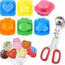 Honeydak 7 Pcs Cake Pop Mold DIY Cake Pop Baking Kit for Cakepops Lollipop Candies Chocolates and Cookies Gift for Christmas