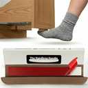 The Handless Handle – Hands-Free Garbage Drawer Foot Pull Handle, Touchless Opener for Drawers, Bins, & Cabinets (Light Brown, 1 Pack)