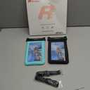 [Up to 8.5''] Floating Waterproof Phone Pouch 2 Pack, IPX8 Double Space Waterproof Phone Case with Lanyard for iPhone 17 16 15 Pro Max, Galaxy S25 Ultra, Cellphone Dry Bag Beach Cruise Ship Essentials (Black & Green)