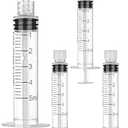 5mL Sterile Luer Lock Syringe Without Needle, Individually Wrapped, Leak-Proof Safety Lock Design for Lab Use and Home Care(50 Pack)