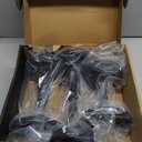 Matte Black Candle Holders Set of 3  Metal Candle Holders for Pillar Candles & LED Flameless Candles  6, 8 & 10 Inch Tall  Decorative for Table, Fireplace & More  Pillar Candles Holders Sets of 3