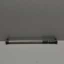 Hershii Expandable Window Shower Curtain Tension Rod Oval Head Clothes Hanging Bar Rail for Closet Wardrobe, No Drilling, 25.4mm Pipe Diameter (19.68-31.49 inches, Grey)