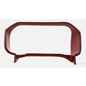 Center Console Dashboard Panel Decor Frame Trim for Bronco 21+Red Carbon Fiber