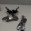 Nose Shield Protective Mask for Basketball and Football Sports Adjustable Mask with Foam Padding for Men and Women Black (Clear)