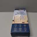 Flameless Taper Candles with 3D Wick, 9.6" Real Wax LED Candles with Remote and Timer, 3 Pack Flickering Candlesticks Battery Operated, Classic Tall Taper Candles for Home, Wedding, Party, White