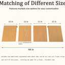 Wire Rack Shelf Cover - 3 Pack Adjustable Wood Wire Rack Covers for Pantry, Closets,Bathroom, Kitchen (Wood - 3 Pack, 47.2 x 12 inch)