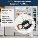 9721, D1127 Refrigeration Fan Motor Compatible with Fasco D1127, 9721, HeatCraft5008S 5008T, Bohn25309101, 115/230V, 1550RPM, Permanent Split Capacitor Motor