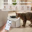 Wireless Cat Water Fountain with Smart App Monitoring, BPA-Free Ensure Safety, 2.5L/84oz Pet Water Fountain, Increase Water Intake, Ultra-Quiet Automatic Cats Dog Dispenser with Hydration Tracking
