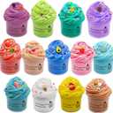 Sunool 13 Packs Butter Slime Kit, Non Sticky, Super Soft Sludge Toy, Birthday Gifts, Party Favor for Girls & Boys