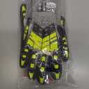 2 Pairs Safety Work Gloves,Impact Gloves for Men Women,Cut Resistant Non-Slip Heavy Duty Gloves with Nitrile Grip,Touch Screen Glove with Impact Protection for Mechanic Construction, XX-Large (Yellow)