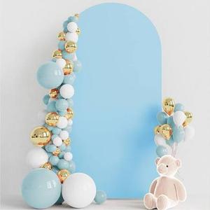 Arch Covers,Arch Backdrop Stand Fitted Cover for Wedding Birthday Party Ceremony Banquet Decoration(6.6FT,Sky Blue,Cover Only)