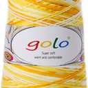 golo Cotton Cone Yarn for Weaving 6/4 Chunky Yarn for Hand Knitting Yellow Corn